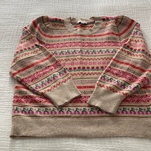 J. Crew Multicolor Patterned Sweater